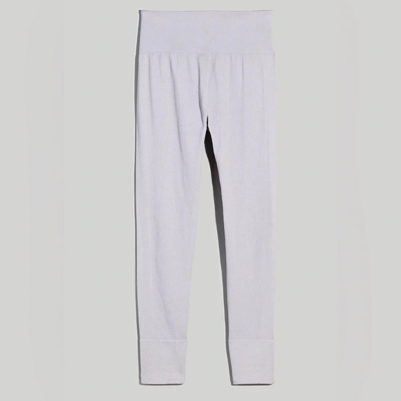 NWT MWL Seamless 7/8 Leggings Lavender Lilac Ribbed Size S/M - Picture 4 of 9